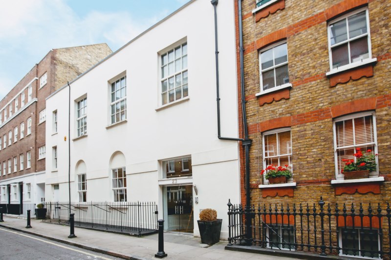 23 Gosfield Street, home of The Sound Company voice recording studios in Central London