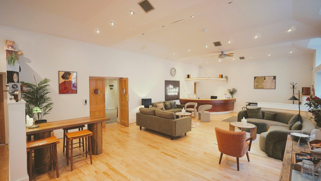 Client reception at The Sound Company, a Central London voice recording and ADR studio