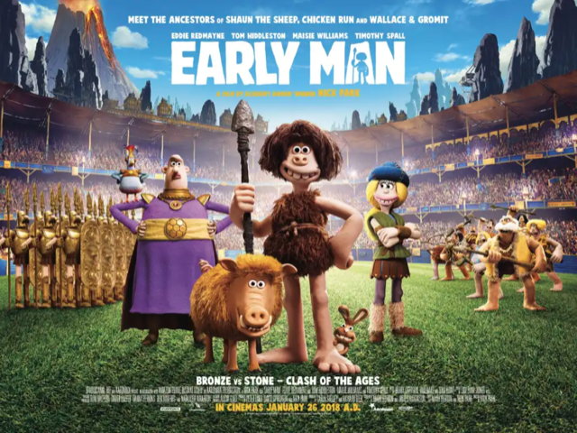 Aardman's Early Man artwork for dialogue recording and ADR at The Sound Company, London