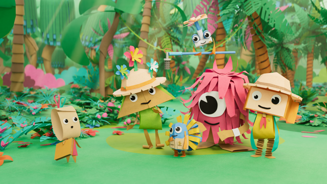 Pop Paper City artwork for animation voice recording, casting and audio post at The Sound Company