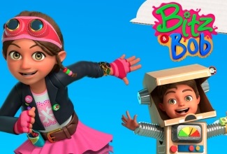 Project artwork for Bitz & Bob, part of The Sound Company's voice recording and audio post portfolio