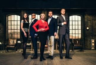 Project artwork for Dragons' Den, part of The Sound Company's voice recording and audio post portfolio