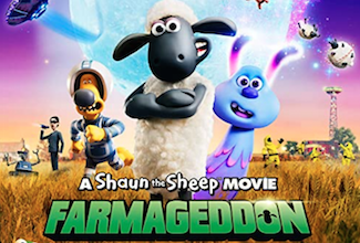 Project artwork for Shaun the Sheep Farmageddon, part of The Sound Company's voice recording and audio post portfolio