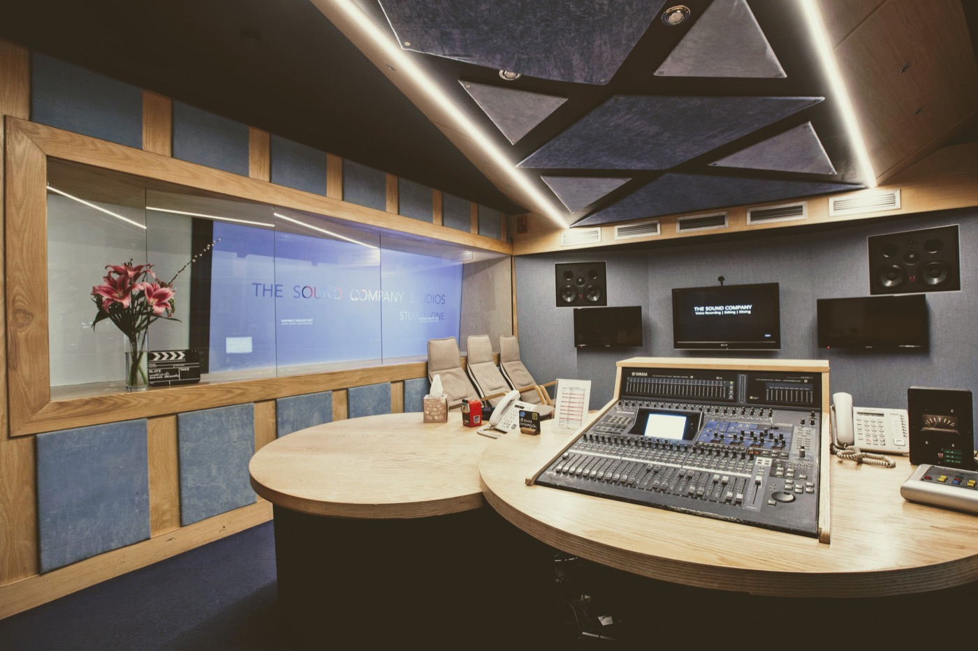 Studio 1 control room at The Sound Company